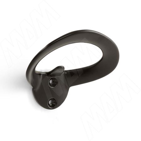Крючок двухрожковый черный матовый (HK.44.BLM)