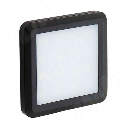 ФЛЭТ Светодиодный светильник точечный, нейтральный белый 4000К, 12V, 1.5W, черный, FLAT (FL12-QNO-BL-NW2)