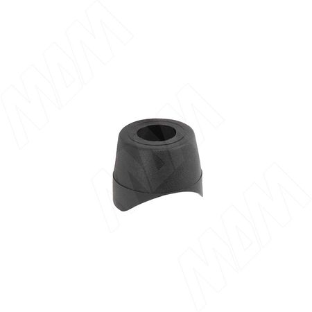 Подпятник круглый для трубы D25, чёрный (HR23-D25-P-BL)