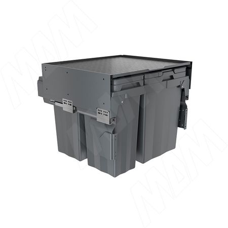 PROBOX MAX F60 Система сортировки и хранения, 4 емкости (2x13+2x24), креп. фасада, полн.выдв., плавн.закр., графит (MBN604-74DGMAX)
