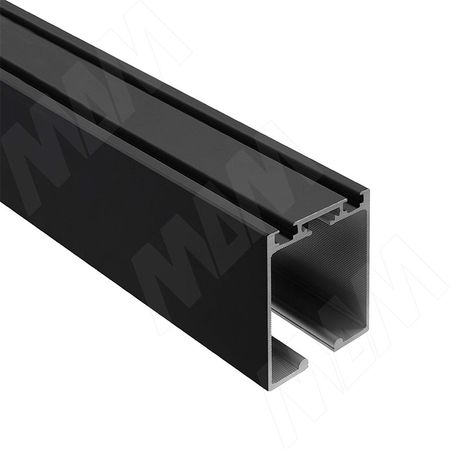 PS65 Направляющая одинарная верхняя, черный, L-3000 (PR657003041RUBL-S3)