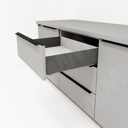 ИКС БОКС Комплект боковин ящика 450 мм, Н120, темно-серый, GX BOX (GX120450)