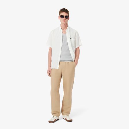Мужские спортивные брюки Lacoste из смеси льна и вискозы