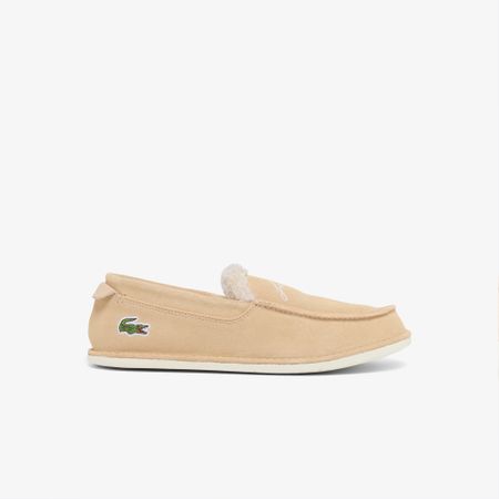 Утепленные замшевые лоферы Lacoste