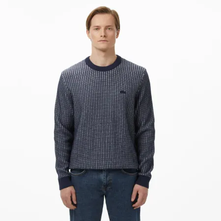 Мужской свитер Lacoste из смеси хлопка и шерсти