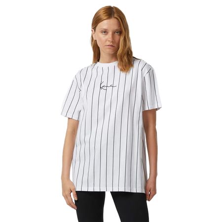 SMALL SIGNATURE ESSENTIAL PINSTRIPE OS TEE