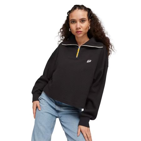 DOWNTOWN HalfZip Crew PUMA Black