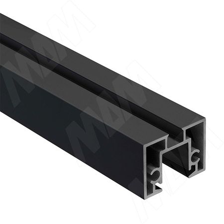 PS65 Горизонтальный профиль верх/низ, черный, L-2000 (PR657003046RUBL-S2)
