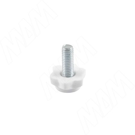 Ножка мебельная, М6x18, белая (PI05.M6X18.WH)