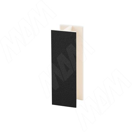 Соединитель 180 градусов (высота 60), черный (19.9006R.26)