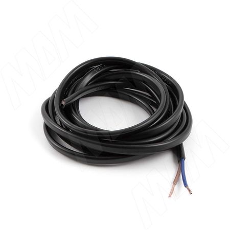 Провод ШВВП двужильный, сечение 0.75 кв.мм, черный (WIRE-HV-2-BL)