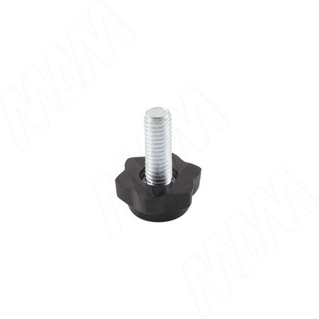 Ножка мебельная, М6x18, черная (PI05.M6X18.BL)
