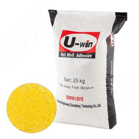 Клей U-win H-300 EVA среднетемпературный, Полупрозрачный, 25 кг (H-300)