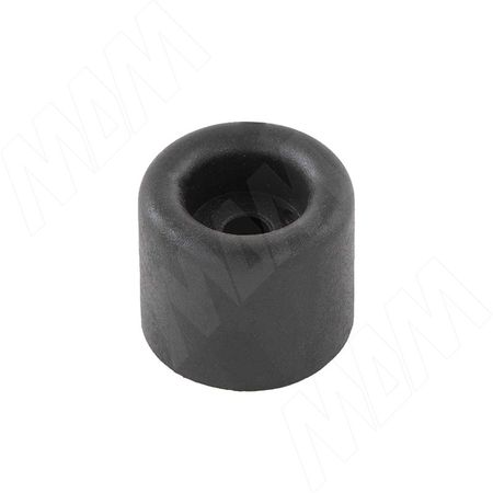 Подпятник круглый D30 мм, h25 мм, под саморез, чёрный (HR30-25-P-BL)