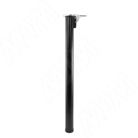 Опора для стола складная, D50, H710+20 мм, черный, 4шт. (TG612.710.BL)