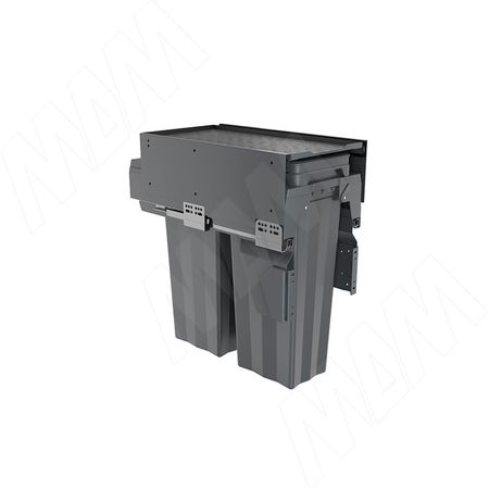 PROBOX MAX F30 Система сортировки и хранения, 2 емкости (2x15), креп. фасада, полн.выдв., плавн.закр., графит (MBN302-30DGMAX)