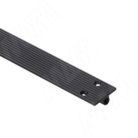 Корректор фасада, врезной, регулировка сверху, L-2600 мм, черный (STR002BL)