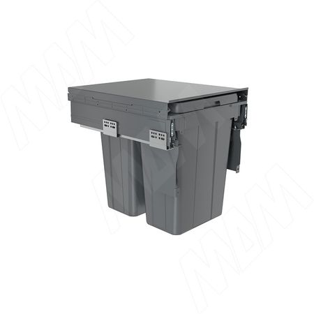 PROBOX LT F45 Система сортировки и хранения, 2 емкости (2x21), креп. фасада, полн.выдв., плавн.закр., графит (BRD452-42DG)