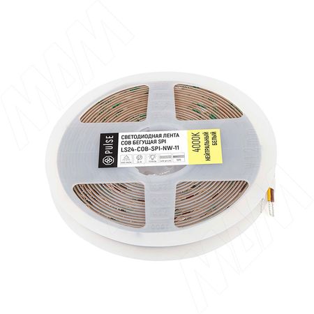 ЛЮКС COB SPI лента светодиодная, бегущая, 420 диодов, 24V, 5 м, CRI 90, нейтральный белый 4000К, IP20, 11W/1м, LUX (LS24-COB-SPI-NW-11)