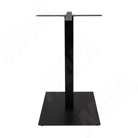 ЛИССАБОН Подстолье 400х400, H730+5мм, черный (RAL 9005, муар) (LS730X400X400 BLC)