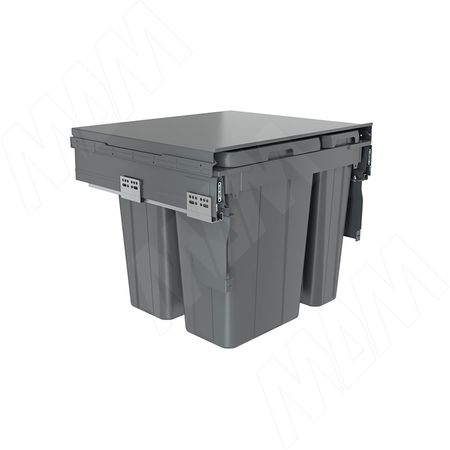 PROBOX LT F60 Система сортировки и хранения, 4 емкости (2x9+2x21), креп. фасада, полн.выдв., плавн.закр., цвет графит (BRD604-60HDG)
