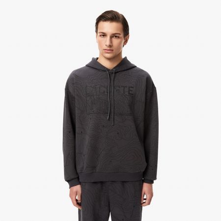 Мужской хлопковый свитшот Lacoste оверсайз