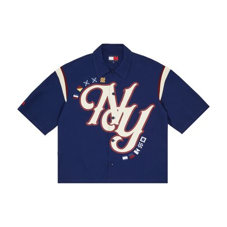 CHECKERBOARD SHORT SLEEVE TWILL SHIRT