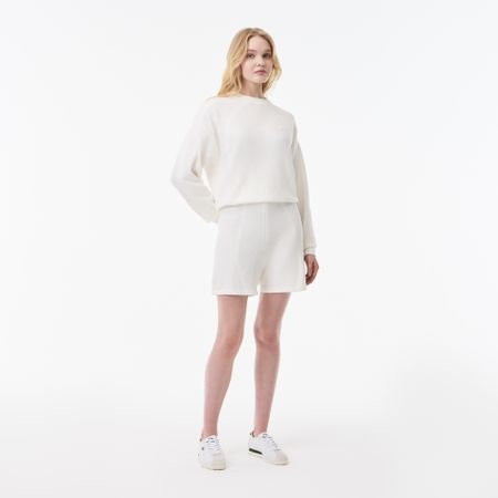 Женские рельефные шорты Lacoste из смеси хлопка