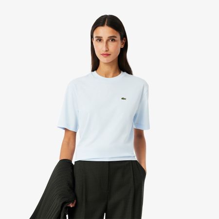 Женская футболка Lacoste свободного кроя из мягкого хлопка
