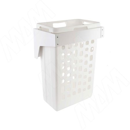 HAMPER LF45 Корзина для белья откидная, 1 емкость (35л), цвет белый (LHF451-35WT)