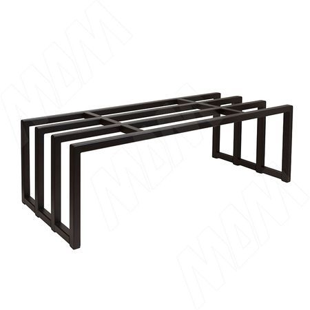 Металлокаркас-обувница 800x290x250мм черный (RAL 9005, муар) (MF.04.800x250.BLC)