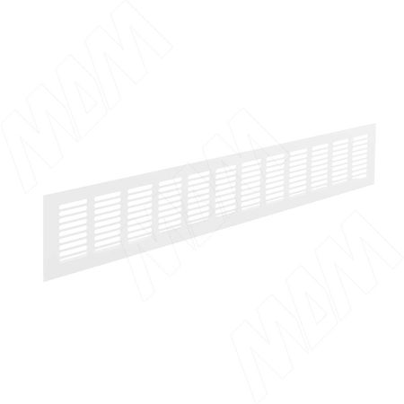Вентиляционная решетка универсальная, 480x80 мм, тип1, алюминий, белый (VGA201080480WHE1)