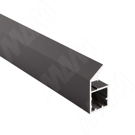 SECRET Профиль рамочный узкий, с наклонной ручкой, черный (анод), L-2700 (FP00736TBL-S3)