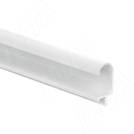 Профиль-ручка врезная для фасада 16мм, белый матовый (краска RAL9016), L-3000мм (PH.RU37.3000.WHM)