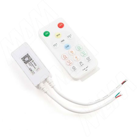 КОР Диммер с пультом ДУ, 2.4ГГц, для светодиодной ленты SPI CCT, CORE (CORE-SPICCT-RC-WH)
