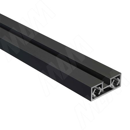 PS65 Вертикальный профиль-ручка, черный, L-3000 (PR657003031RU-BL)
