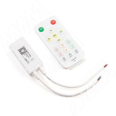 КОР Диммер с пультом ДУ, 2.4ГГц, для светодиодной ленты SPI, CORE (CORE-SPI-RC-WH)