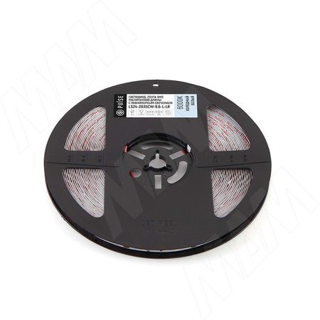 Лента светодиодная 2835/120, 24V, 15 м, длинное соединение, холодный белый 6000К, IP20, 9.6W/1м (LS24-2835CW-9.6-L-LR)