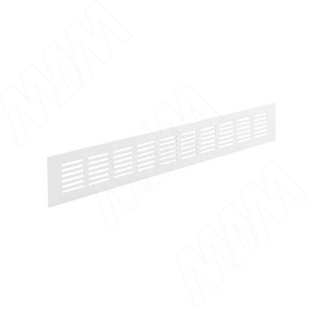 Вентиляционная решетка универсальная, 400x60 мм, тип1, алюминий, белый (VGA201060400WHE1)