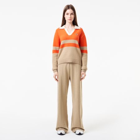 Женские шерстяные брюки Lacoste свободного кроя
