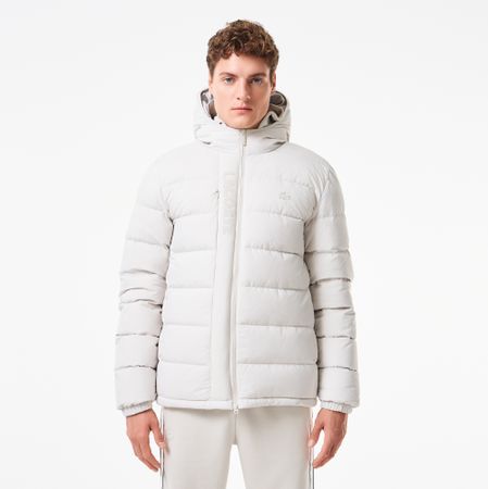 Мужская куртка-бомбер Lacoste на молнии из хлопка