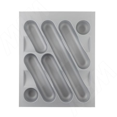 DESIGN Лоток кухонный для столовых приборов для ящика c фасадом 450 мм, цвет серый металлик (6740MT25PZ)