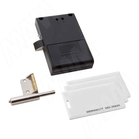 Замок электронный RFID для 1-ой двери, выдвижной, скрытый монтаж, частота 125 кГц (SDCW125BK)