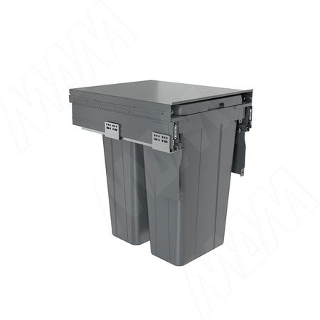 PROBOX LT F45 Система сортировки и хранения, 2 емкости (2x27), креп. фасада, полн.выдв., плавн.закр., графит (BRD452-54DG)