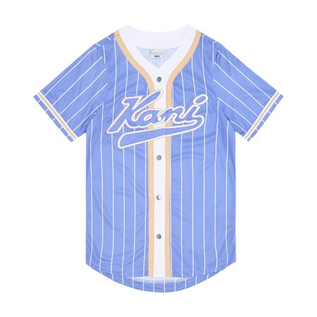 VARSITY PINSTRIPE BASEBALL SHIRT