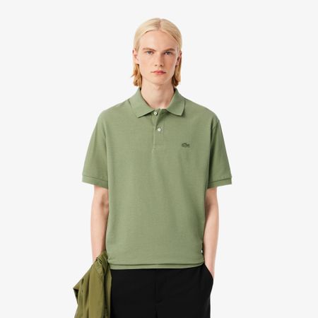 Мужская рубашка-поло Lacoste свободного кроя из плотного хлопка