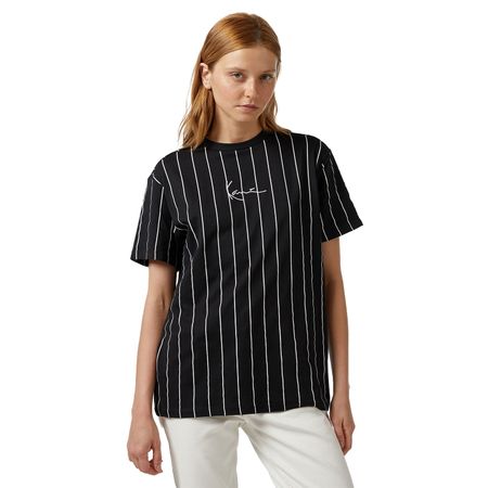 SMALL SIGNATURE ESSENTIAL PINSTRIPE OS TEE