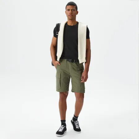 Мужские шорты Lacoste из смеси хлопка и льна