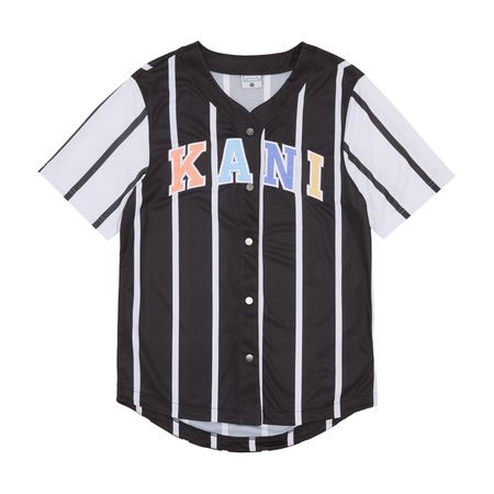 SERIF STRIPED BLOCK BASEBALL SHIRT