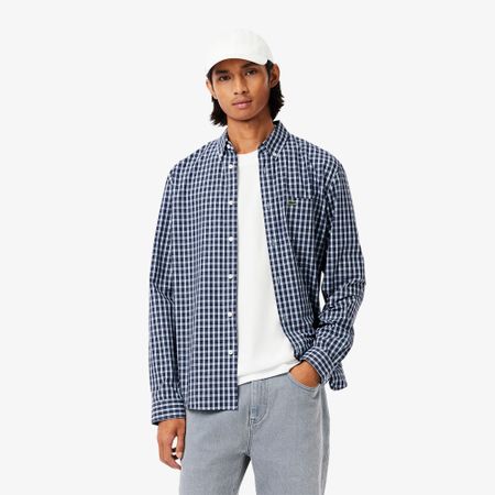 Мужская рубашка Lacoste стандартного кроя в клетку